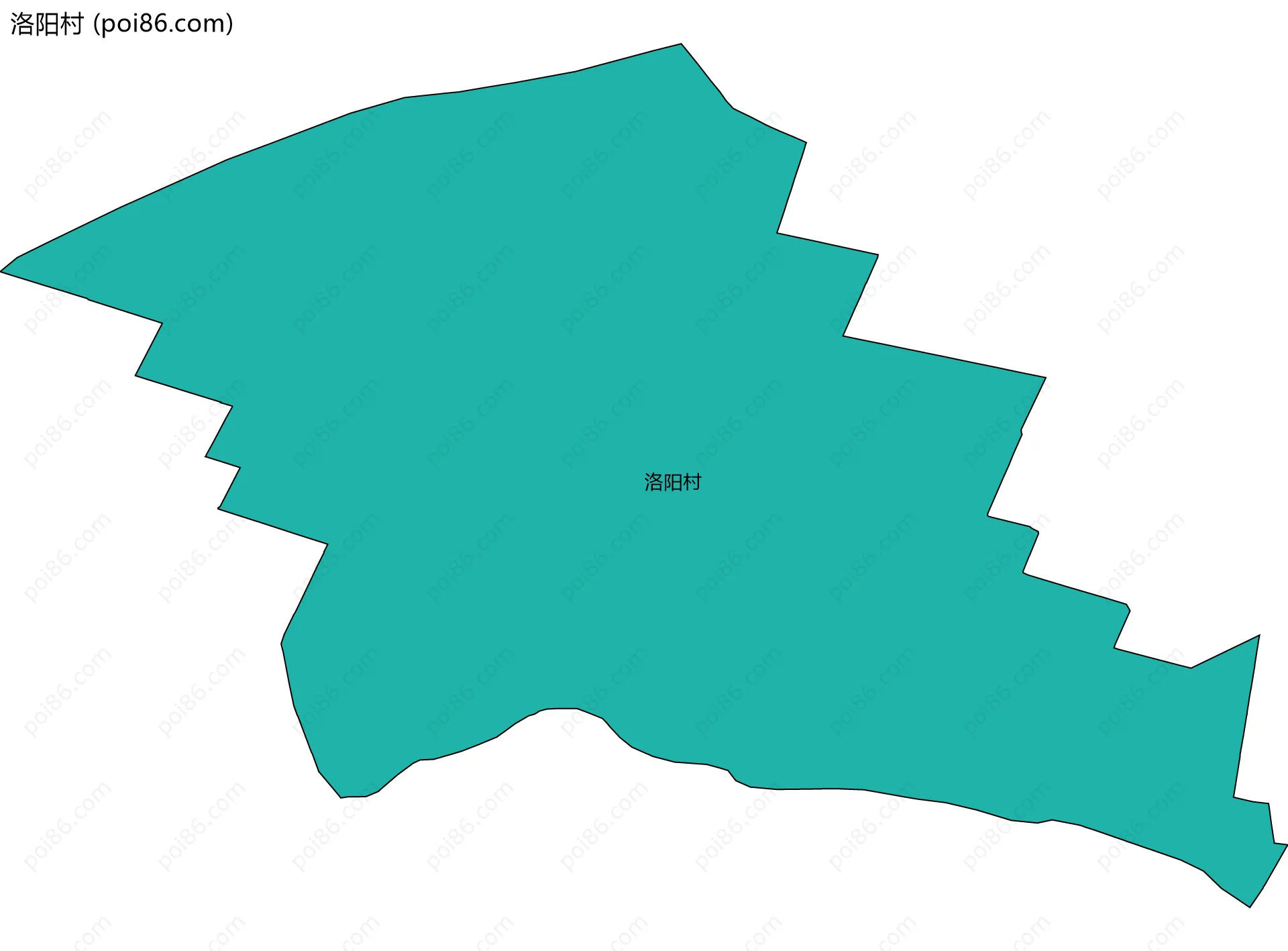 洛阳村边界地图
