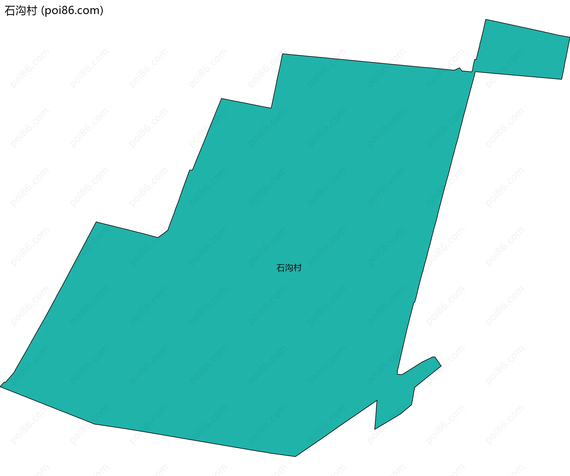 石沟村边界地图