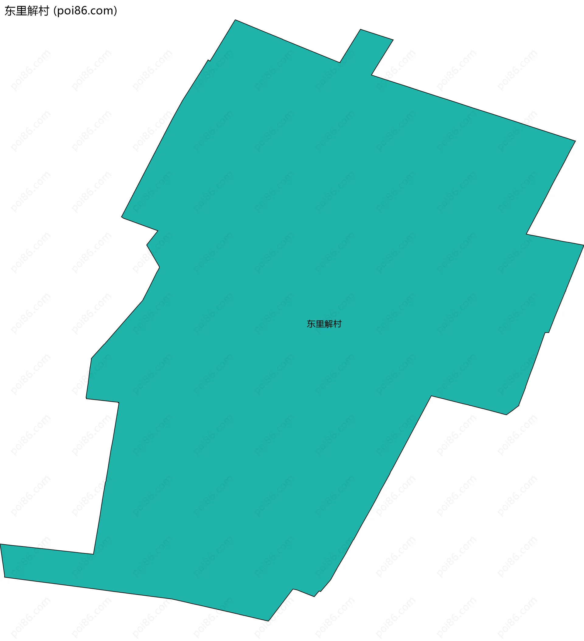 东里解村边界地图