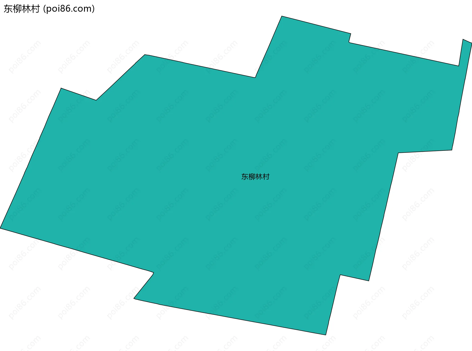 东柳林村边界地图
