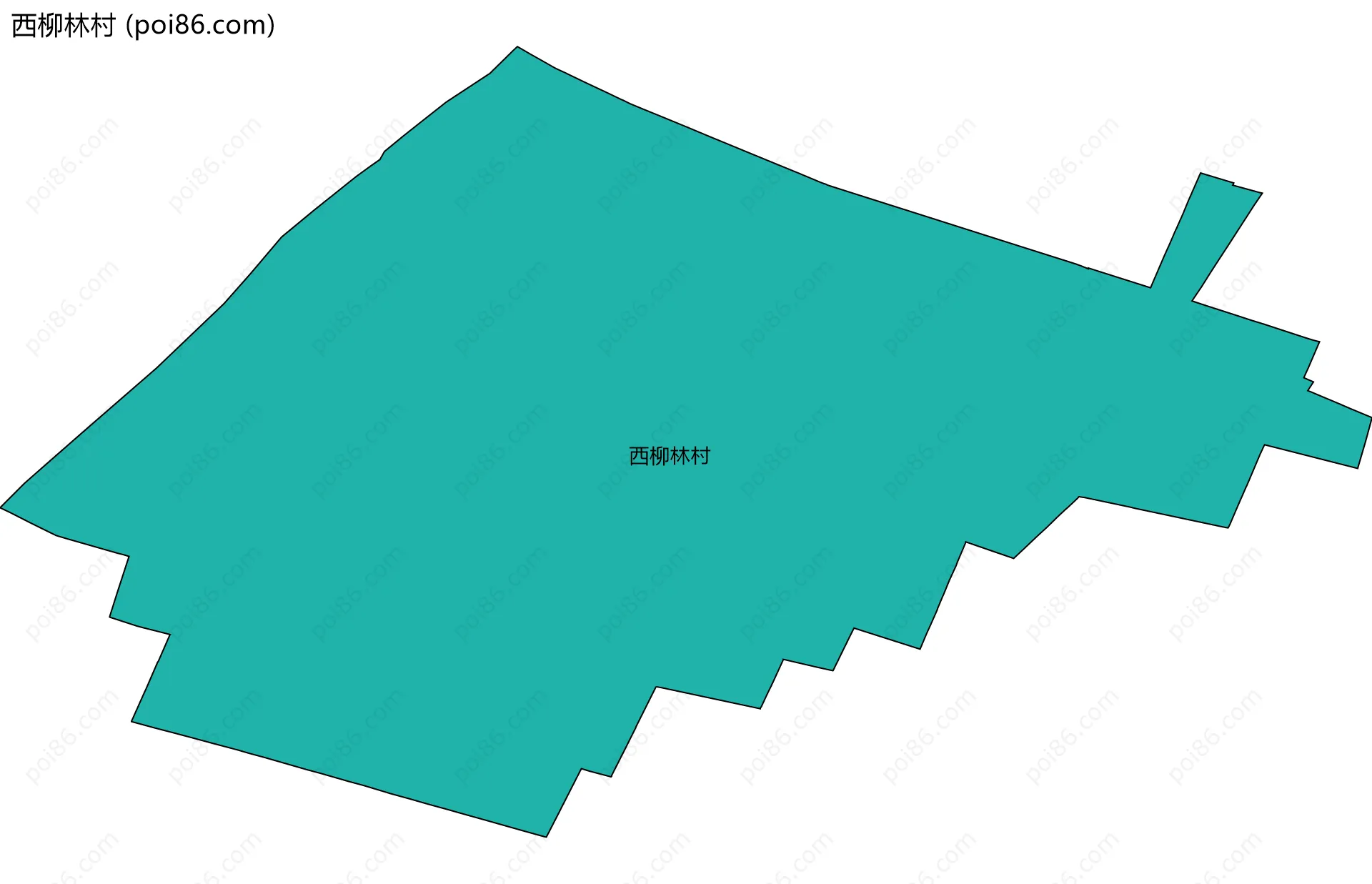 西柳林村边界地图
