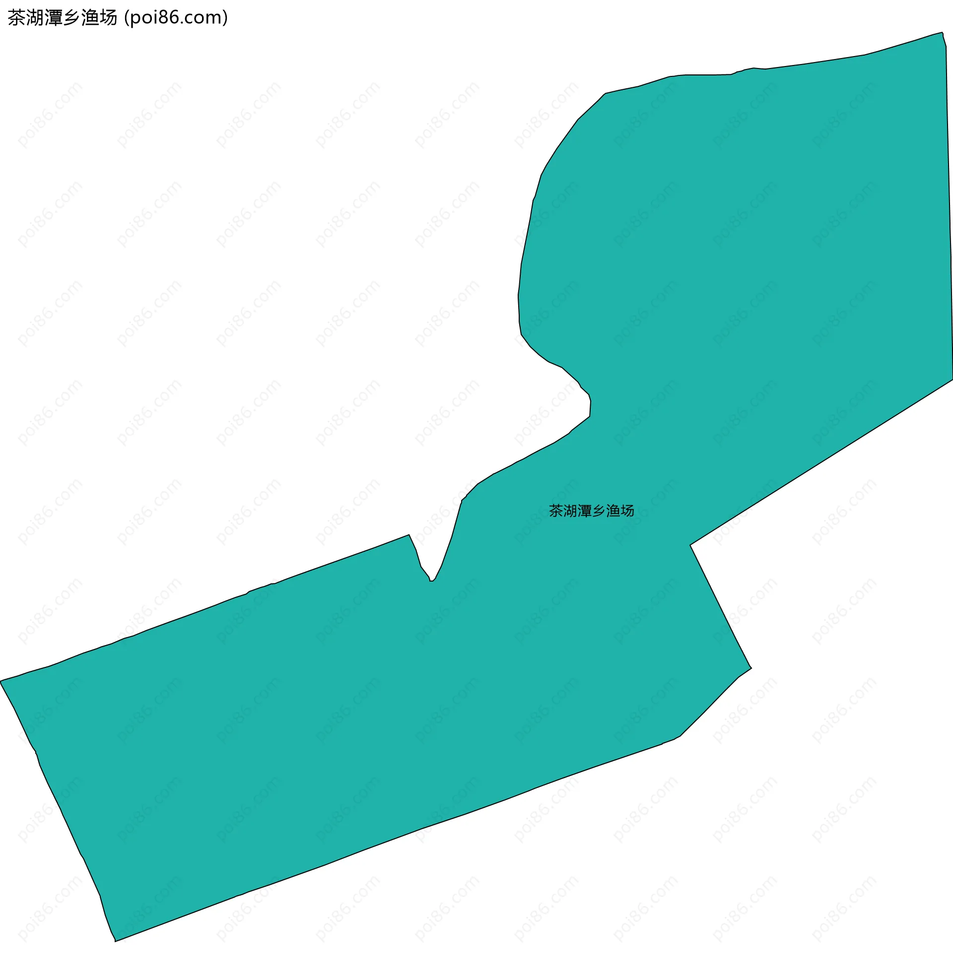 茶湖潭乡渔场边界地图