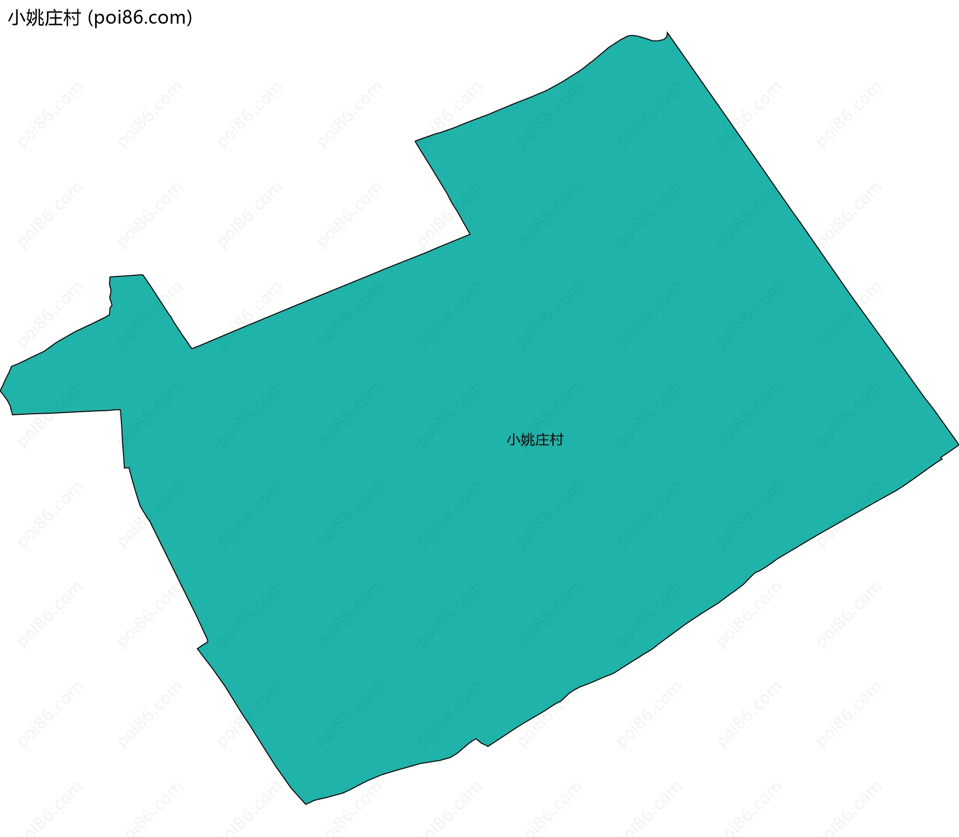 小姚庄村边界地图