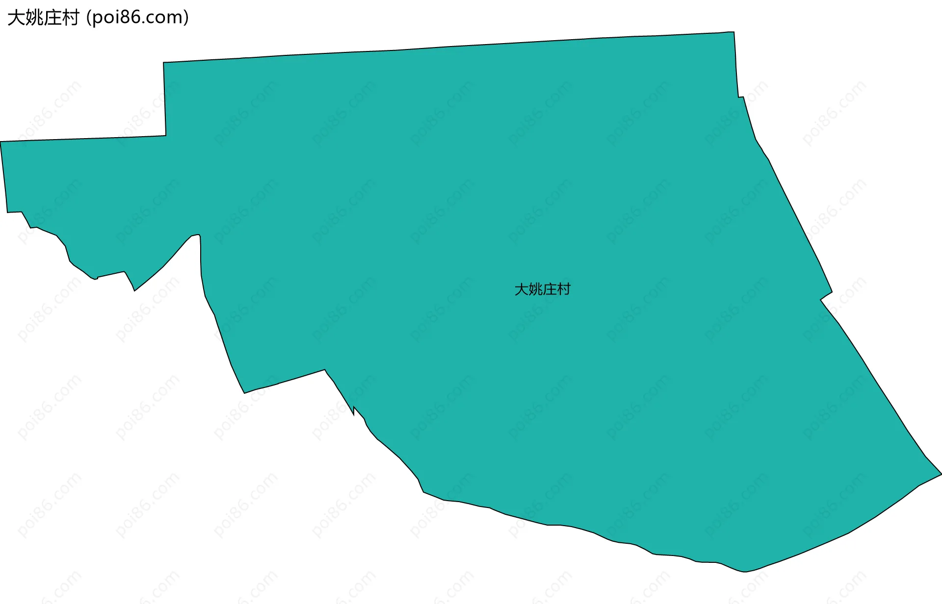 大姚庄村边界地图