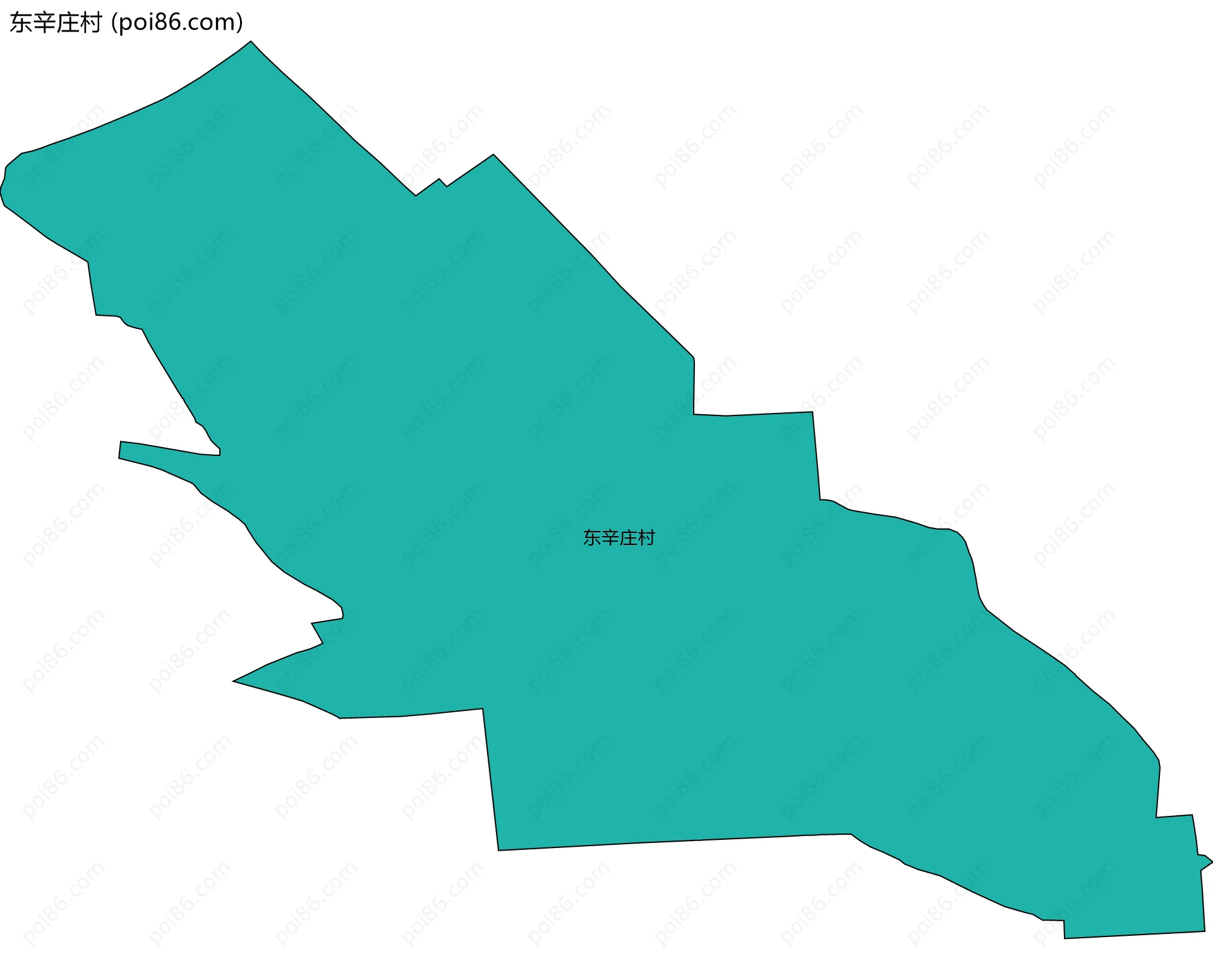 东辛庄村边界地图