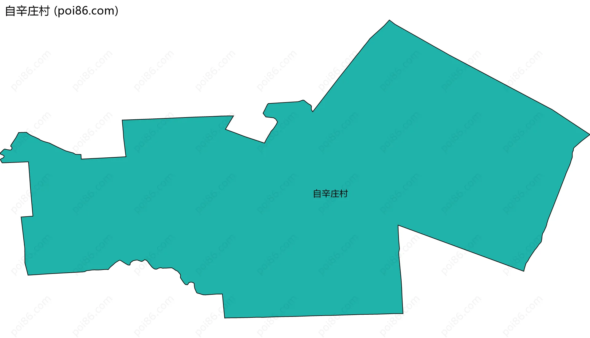 自辛庄村边界地图