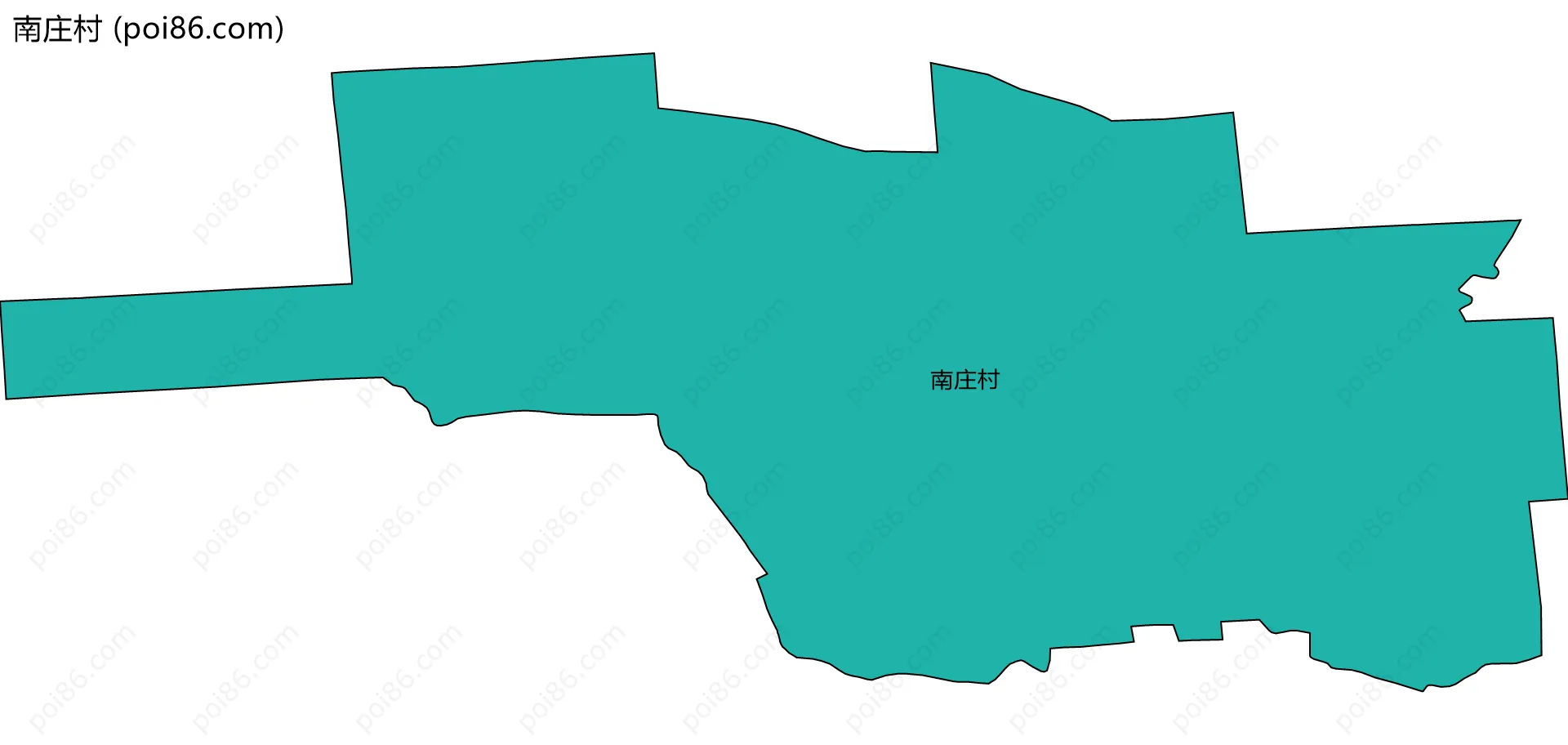 南庄村边界地图