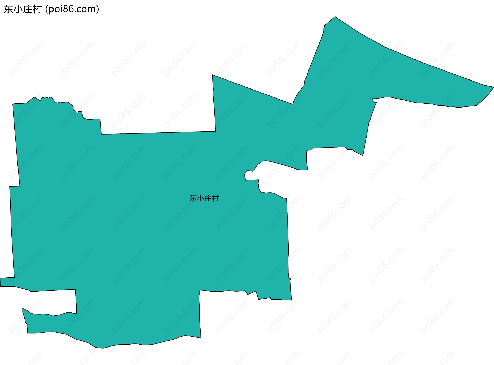 东小庄村边界地图