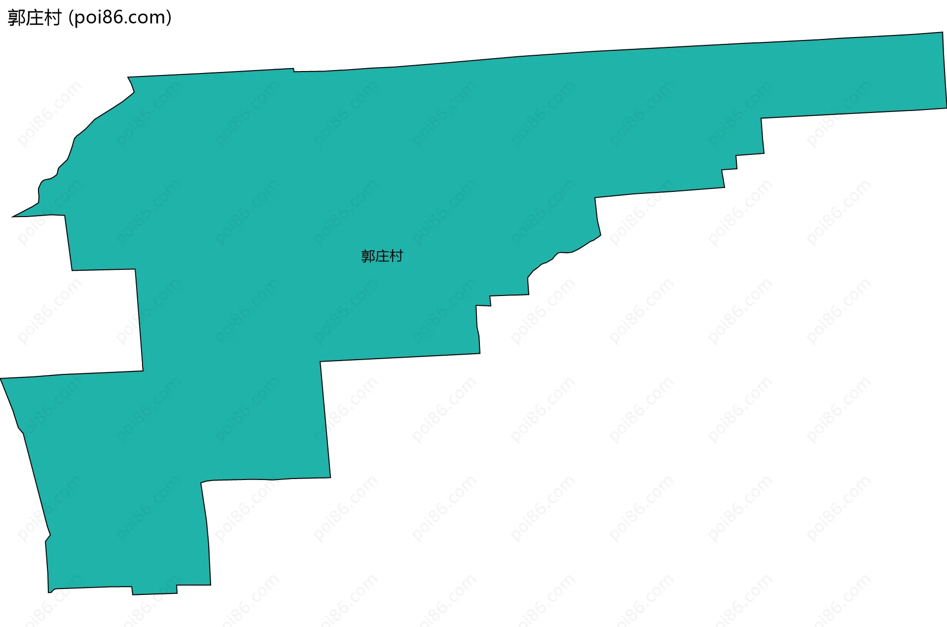 郭庄村边界地图