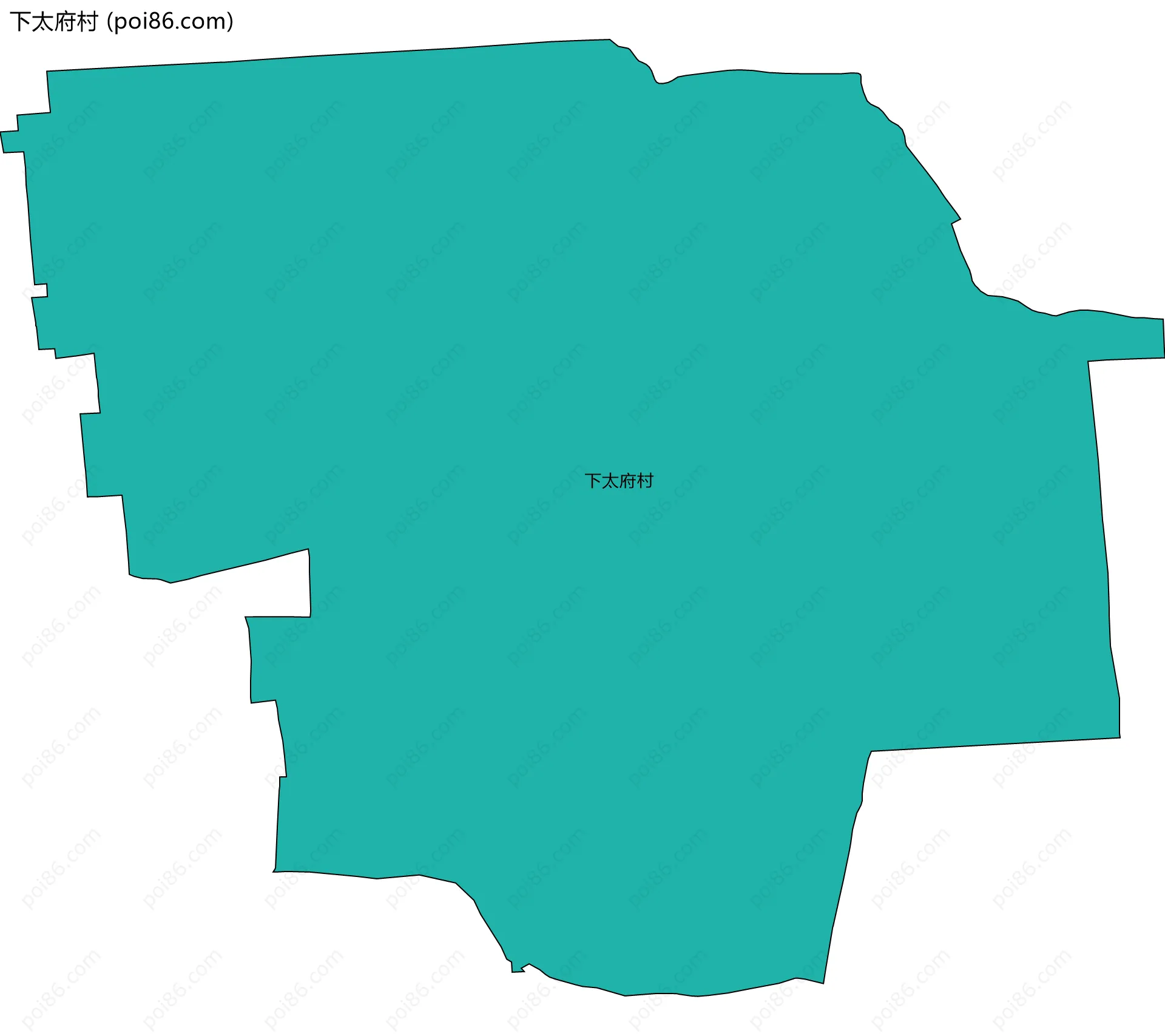 下太府村边界地图