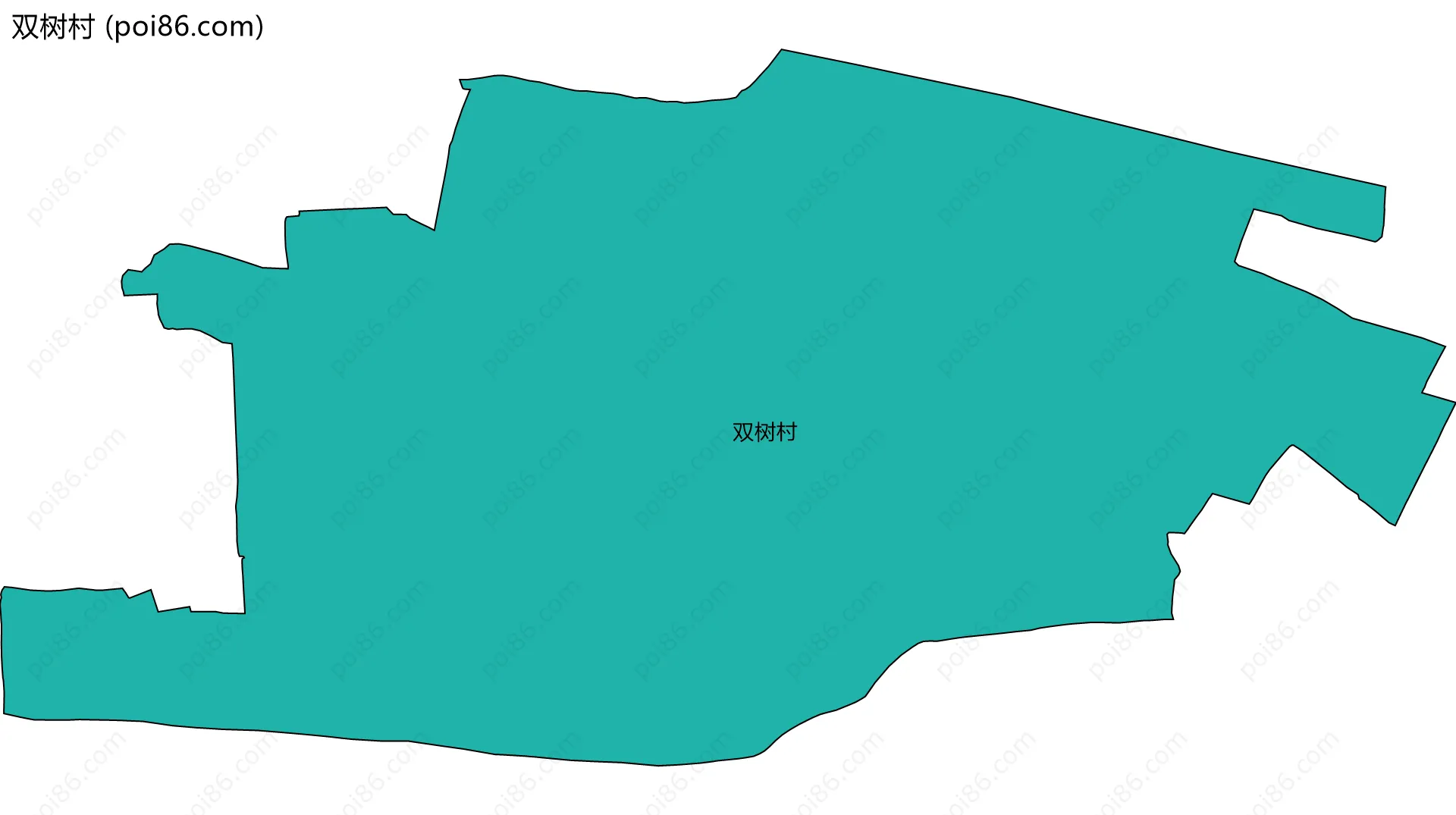 双树村边界地图