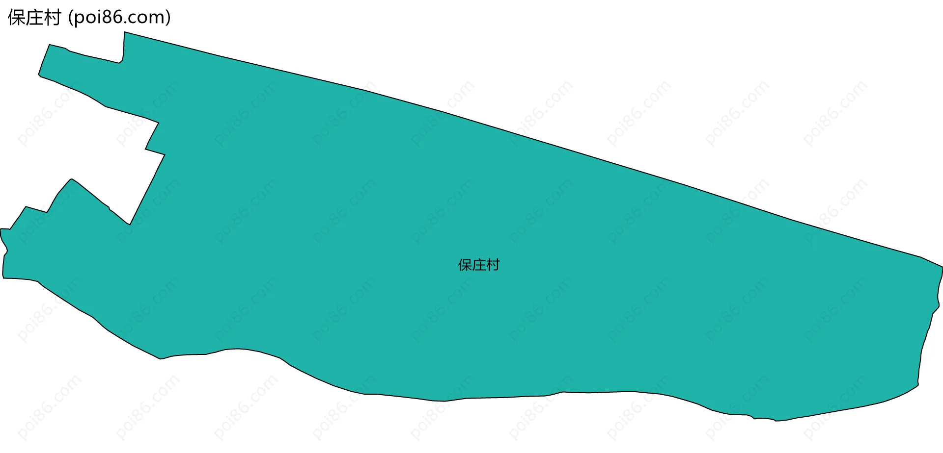 保庄村边界地图