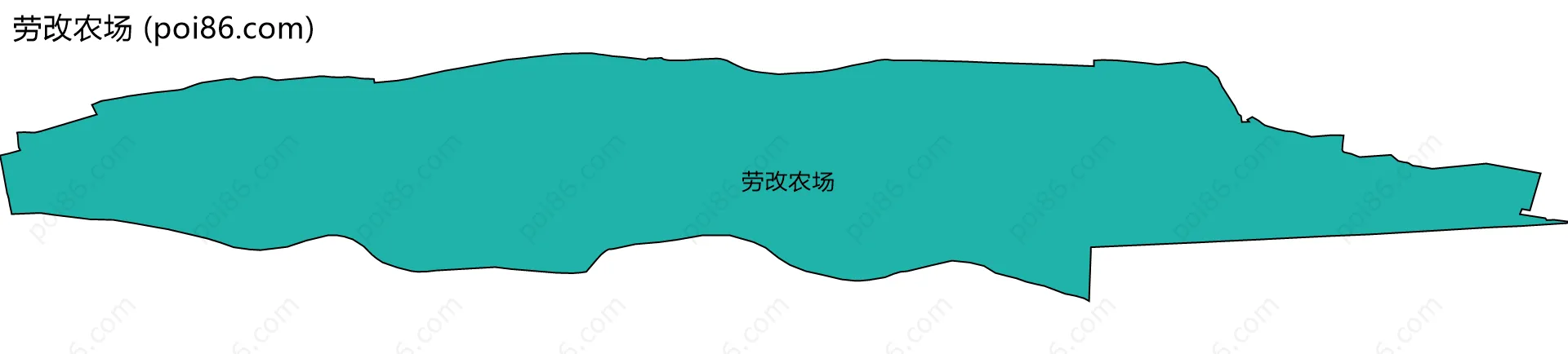 劳改农场边界地图