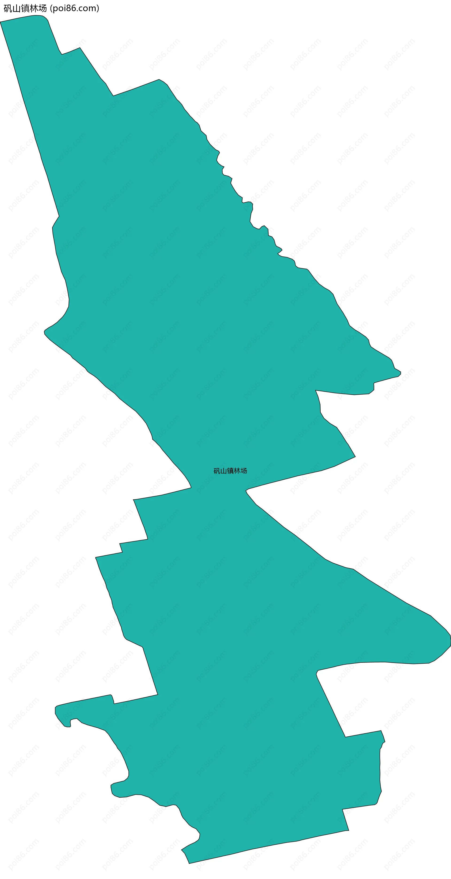 矾山镇林场边界地图