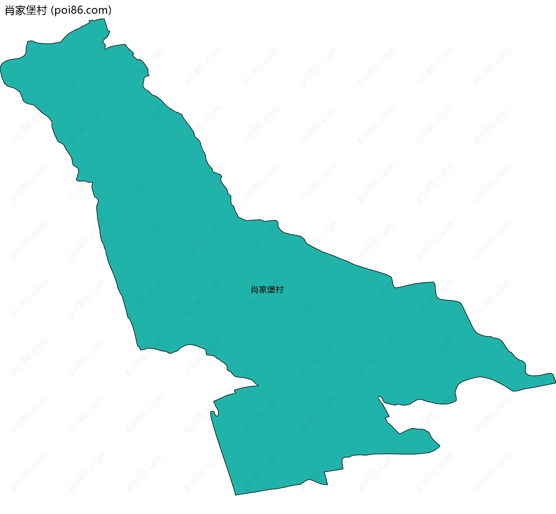 肖家堡村边界地图