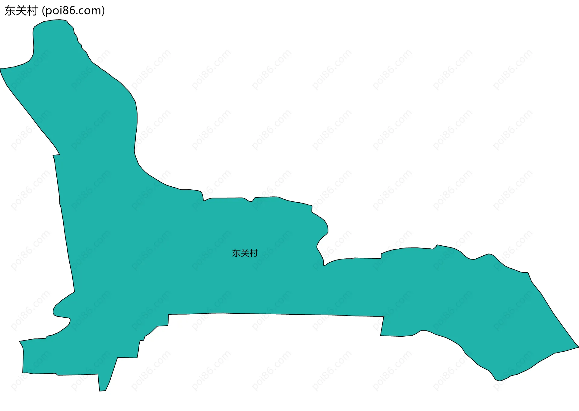 东关村边界地图