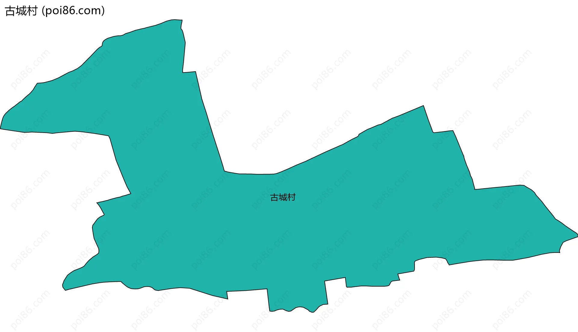 古城村边界地图