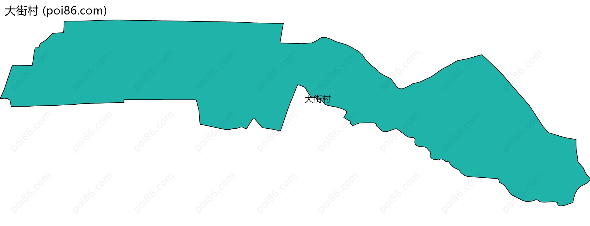 大街村边界地图