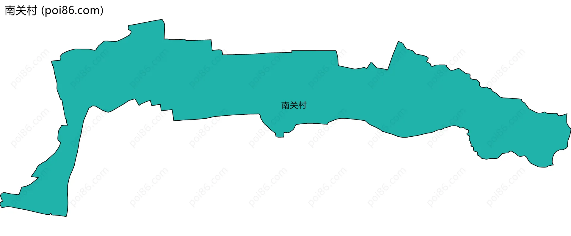 南关村边界地图