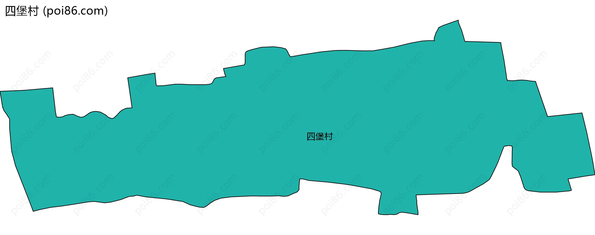 四堡村边界地图