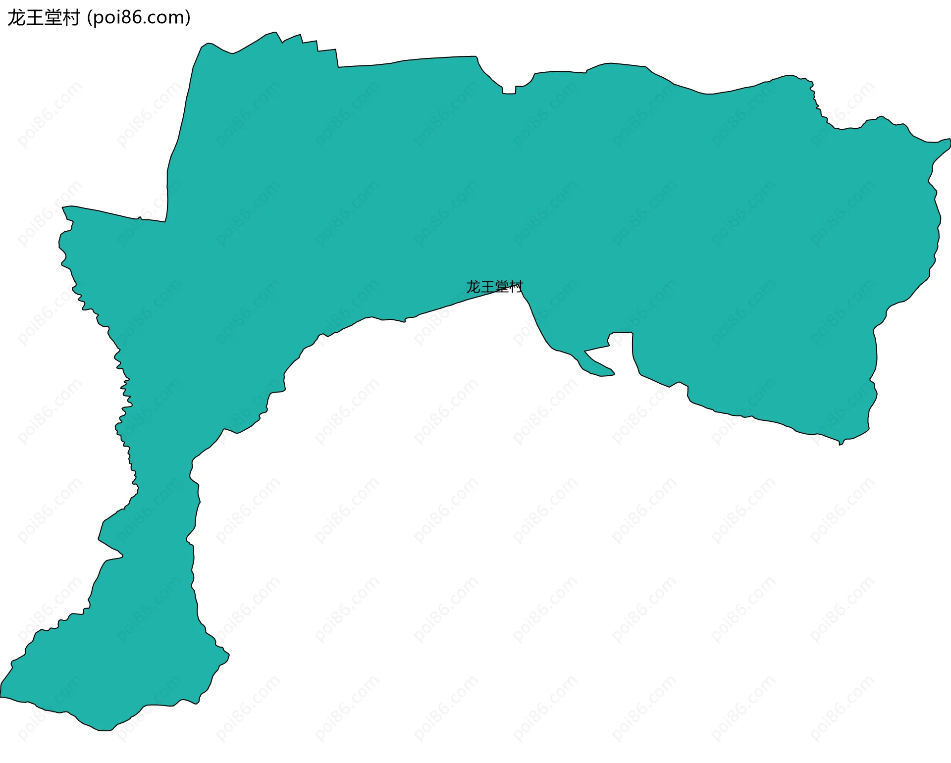 龙王堂村边界地图