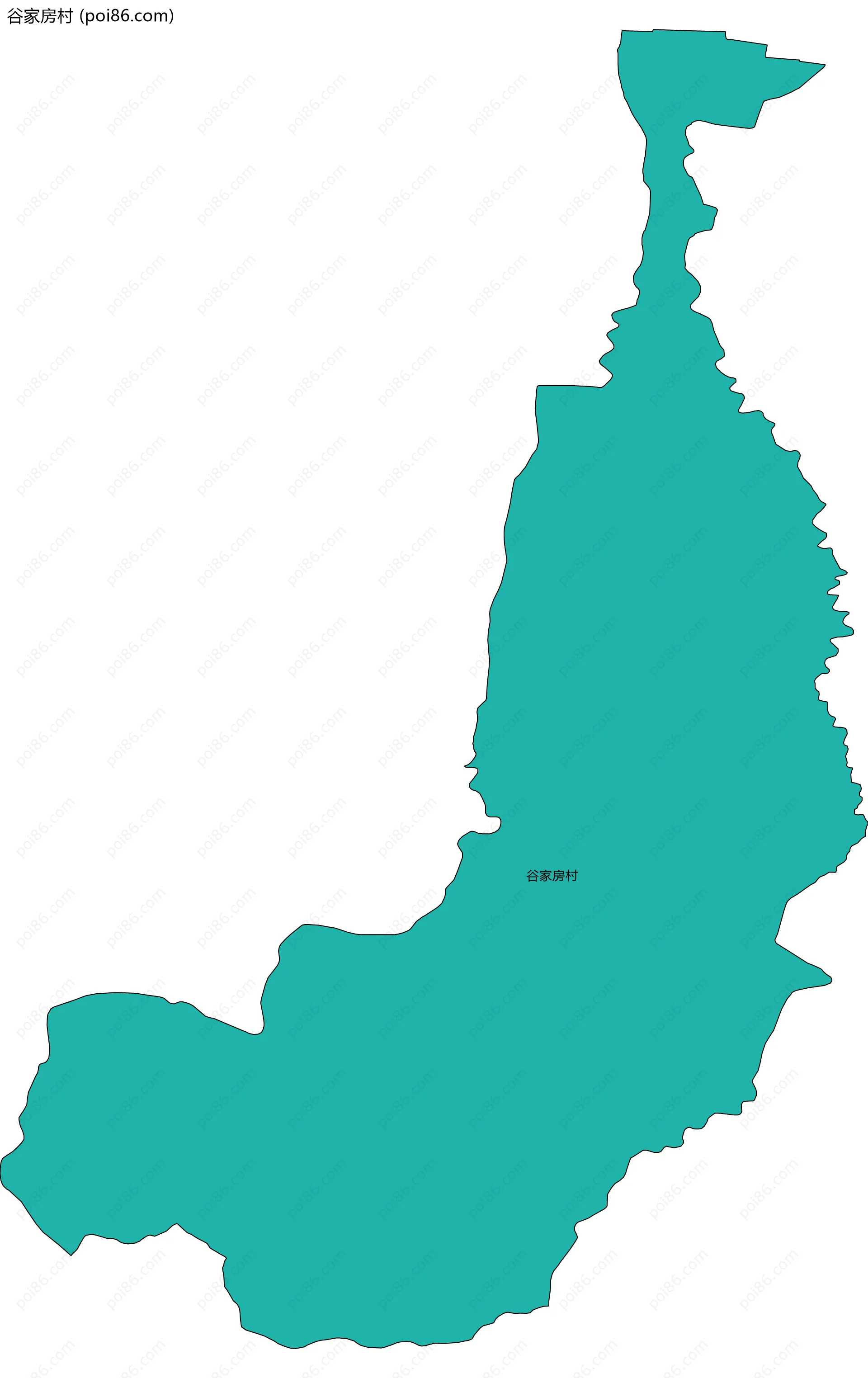 谷家房村边界地图