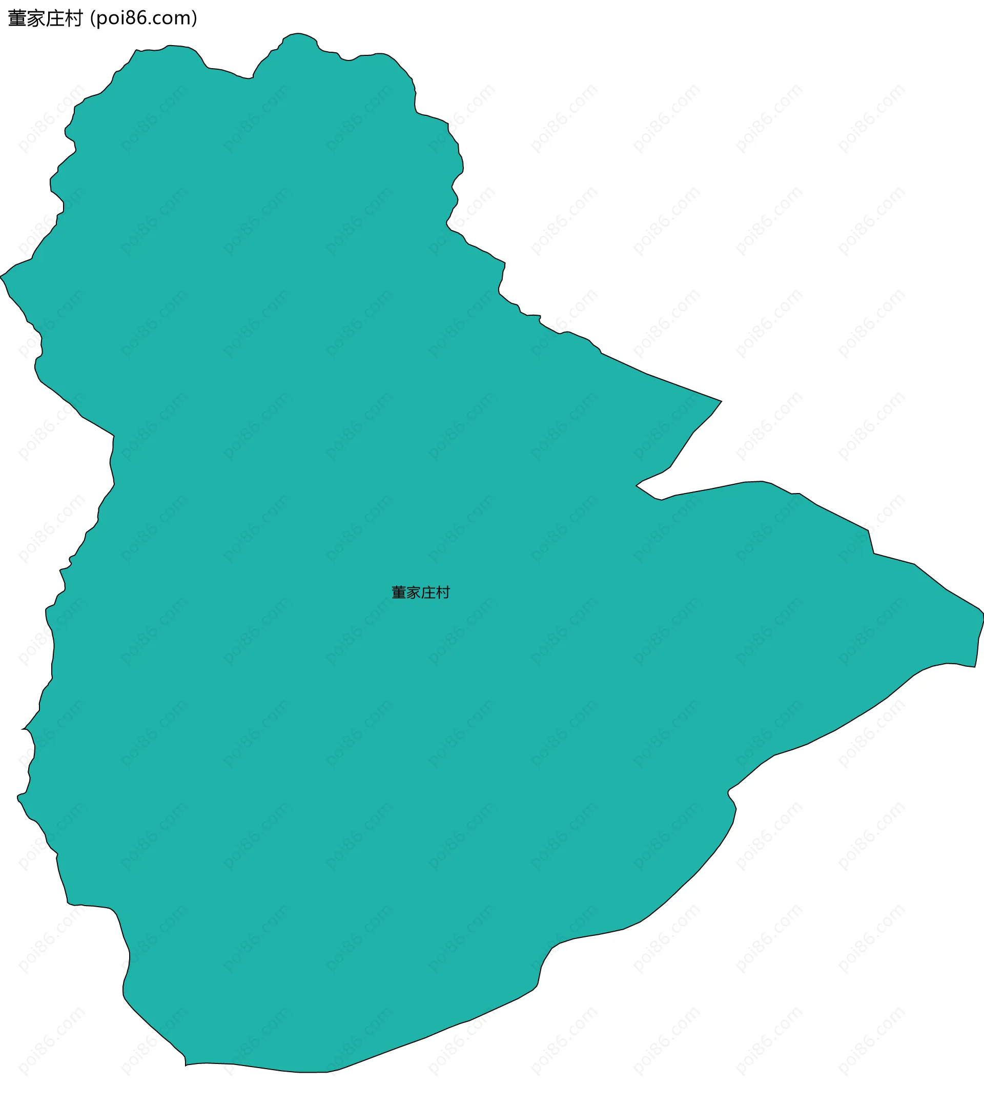 董家庄村边界地图