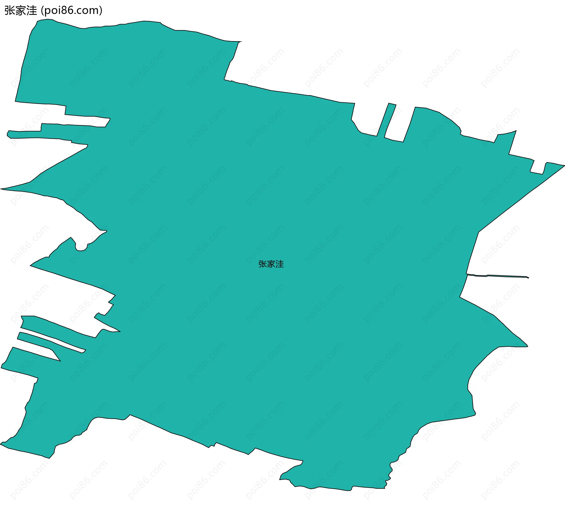 张家洼边界地图