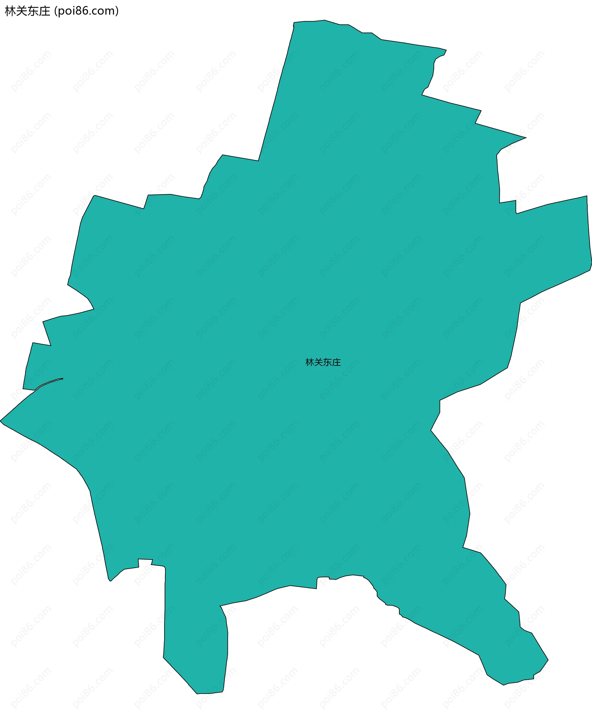 林关东庄边界地图