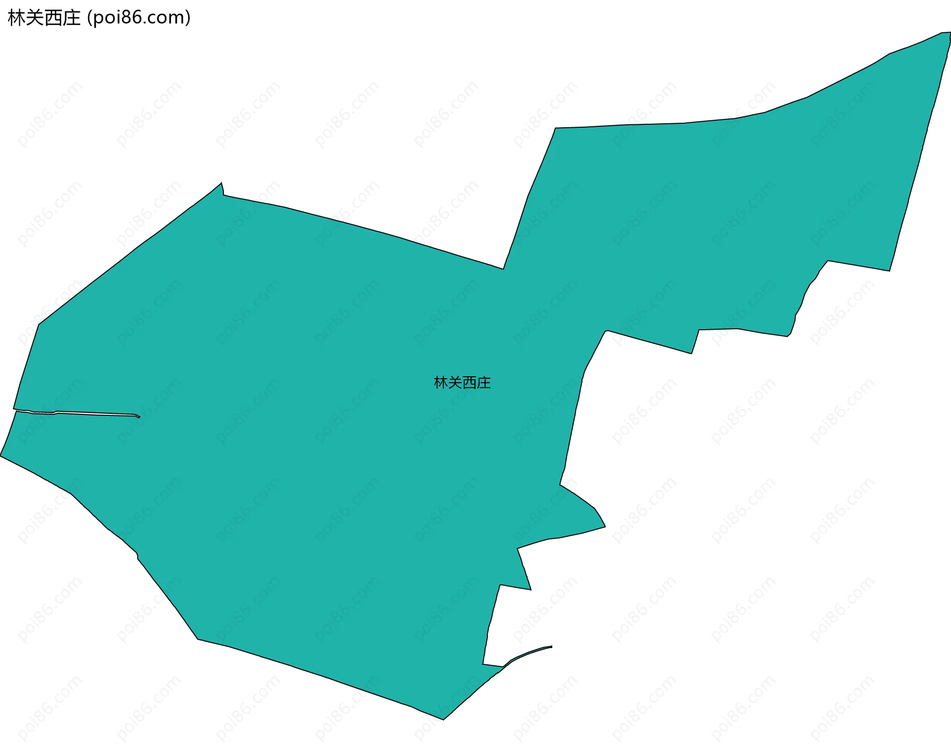 林关西庄边界地图