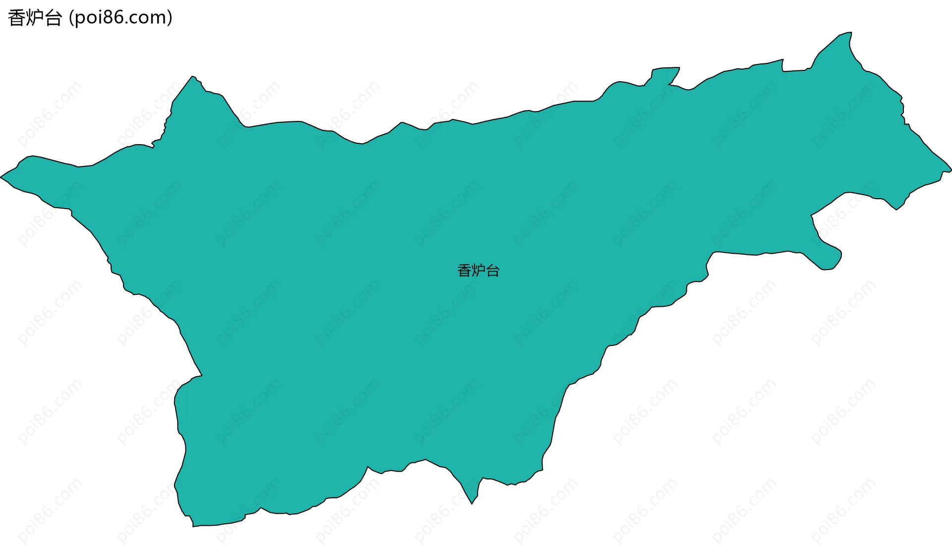 香炉台边界地图