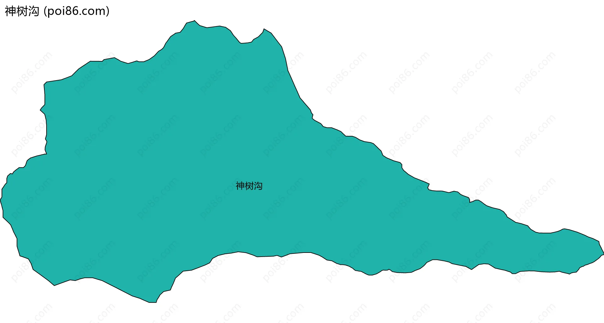 神树沟边界地图
