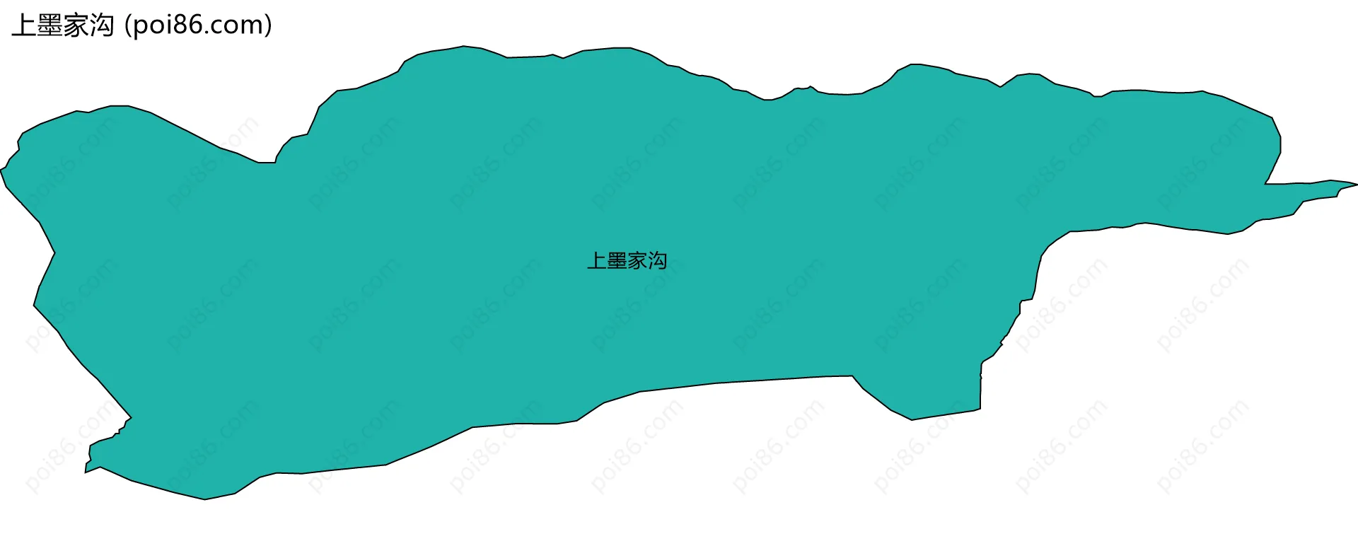 上墨家沟边界地图