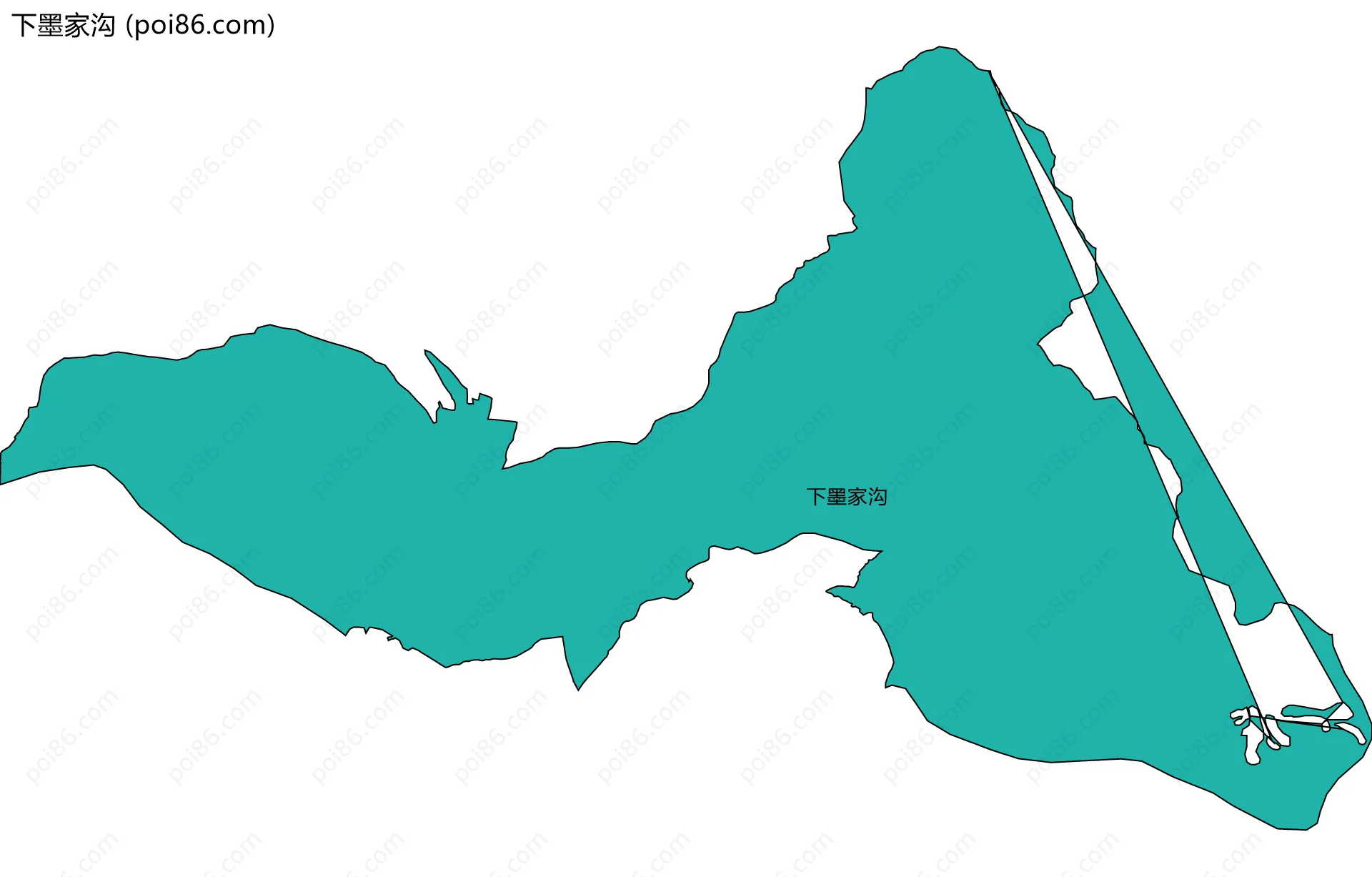 下墨家沟边界地图