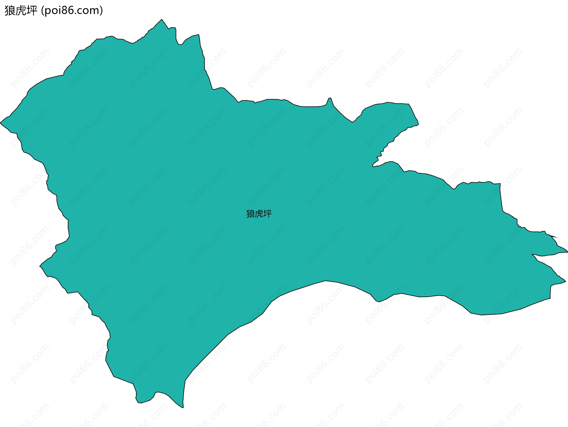狼虎坪边界地图