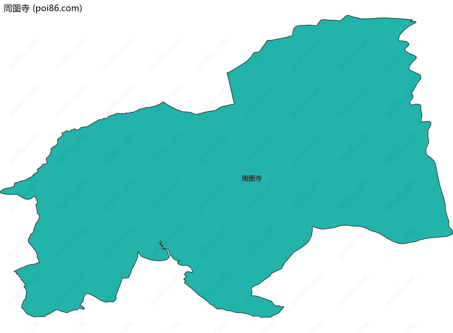 周图寺边界地图