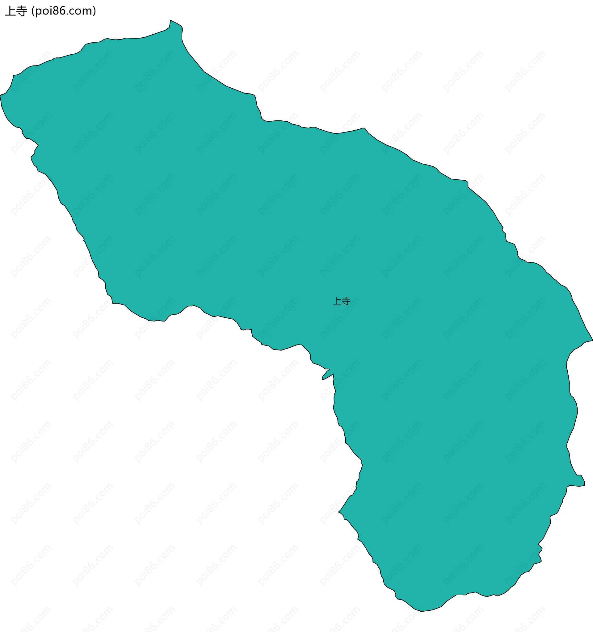 上寺边界地图