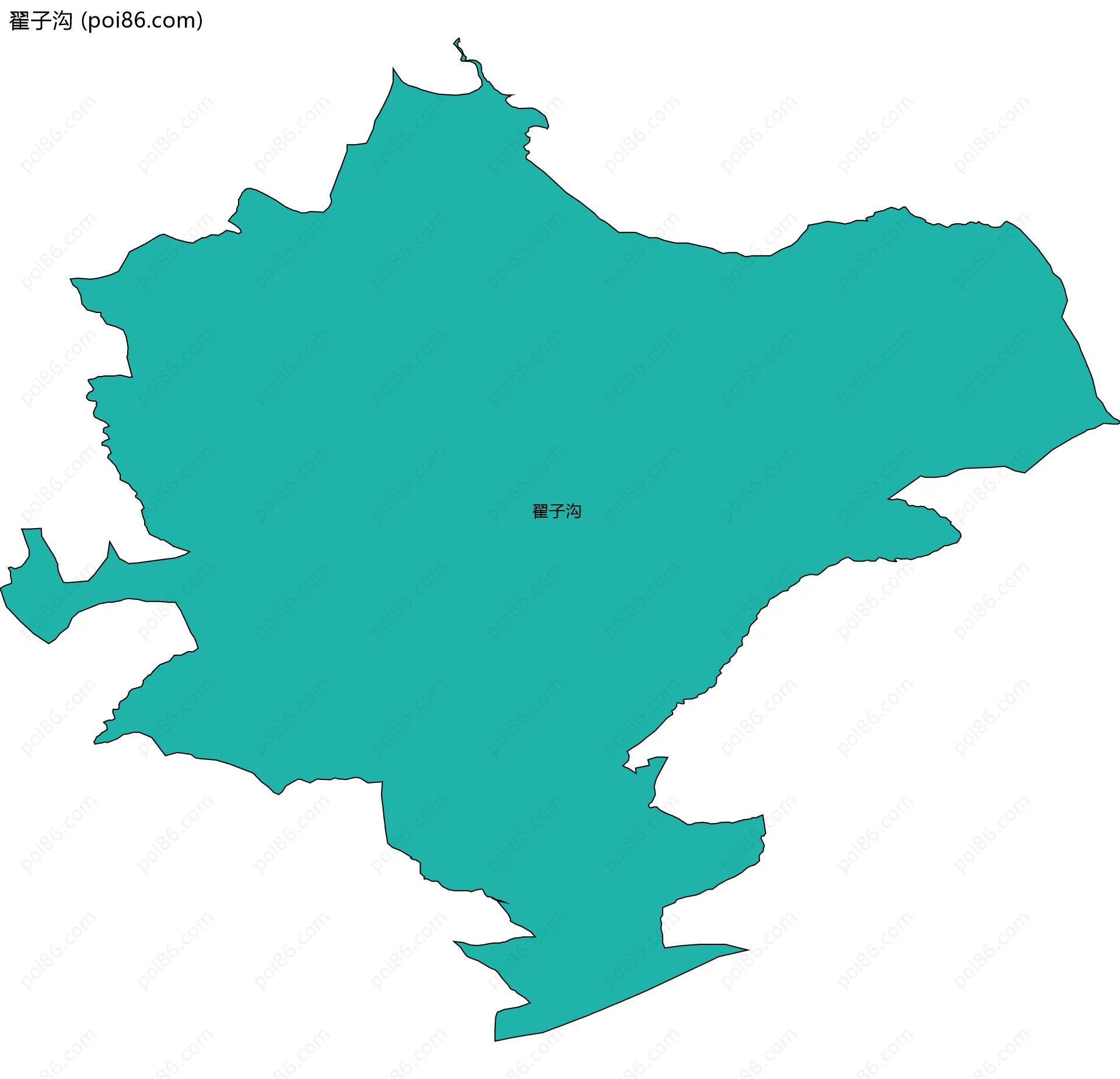 翟子沟边界地图