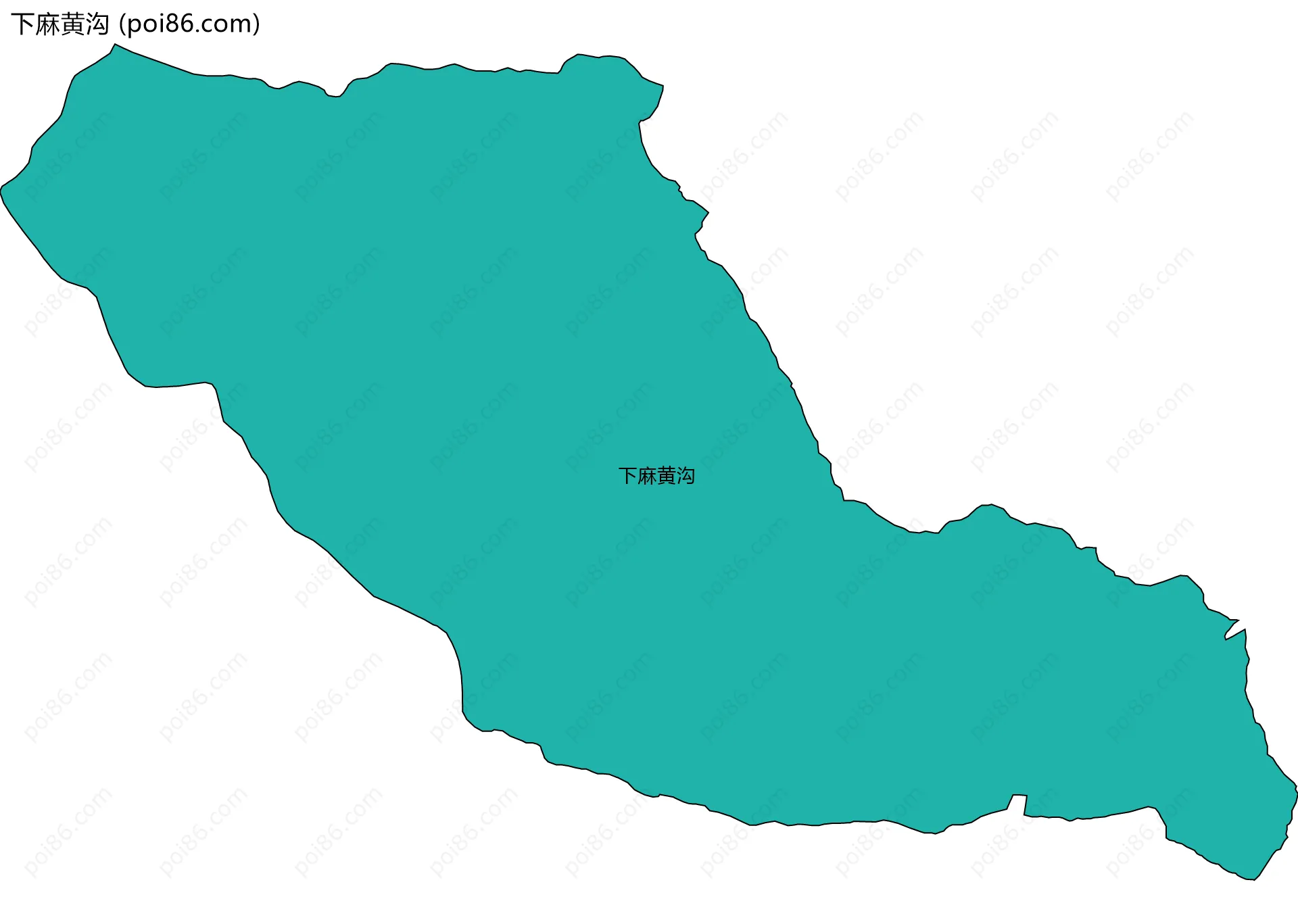 下麻黄沟边界地图