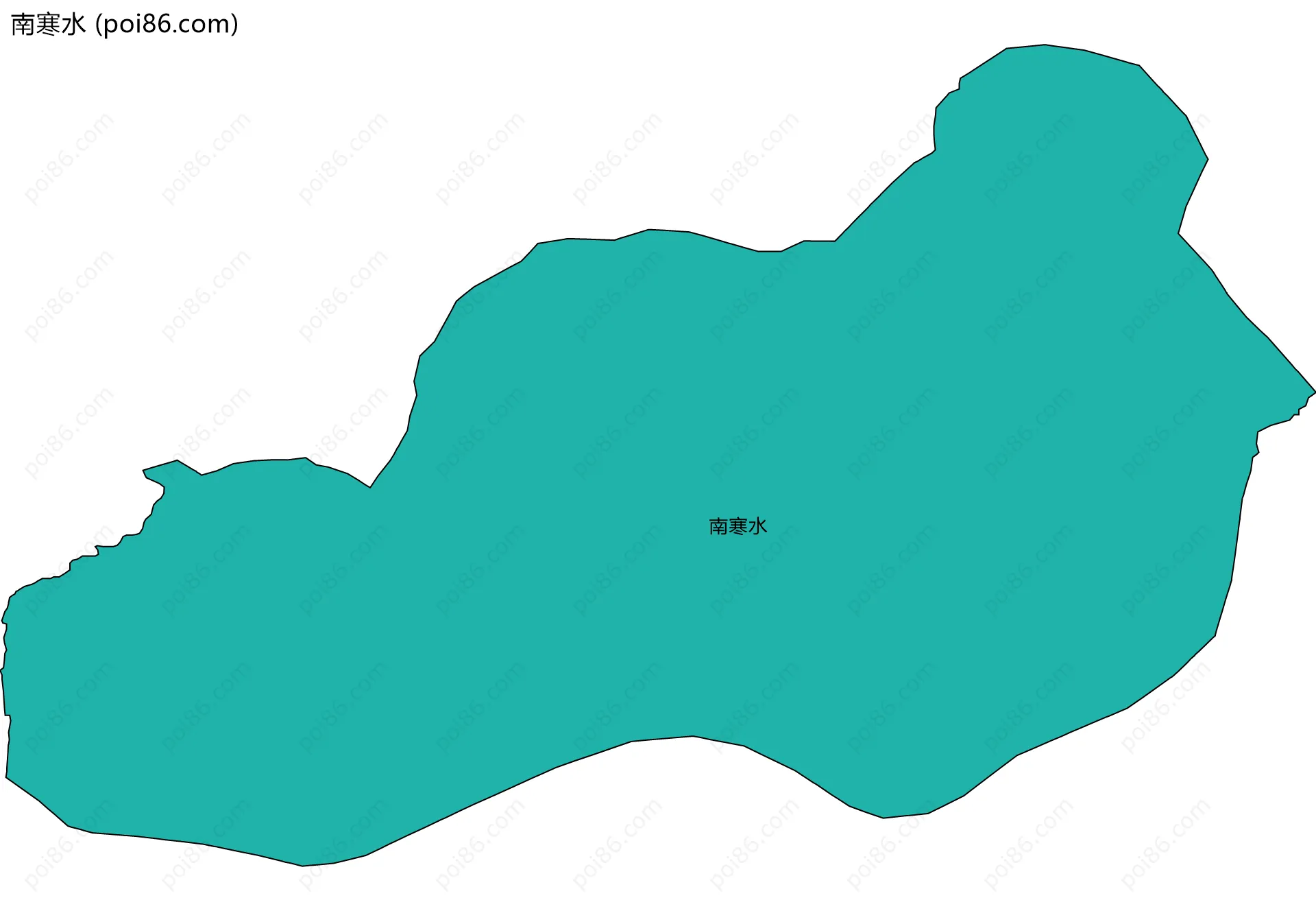 南寒水边界地图