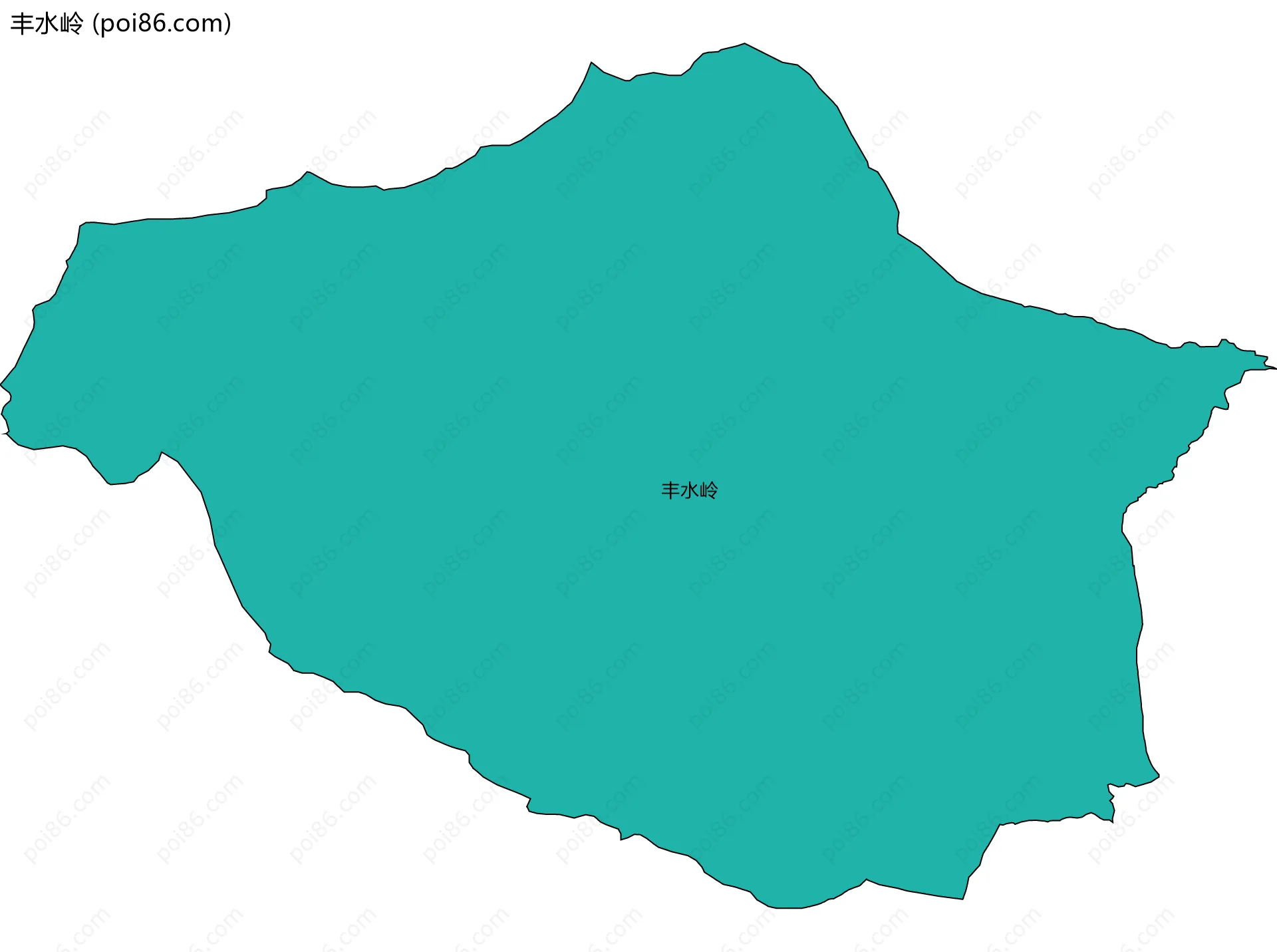 丰水岭边界地图