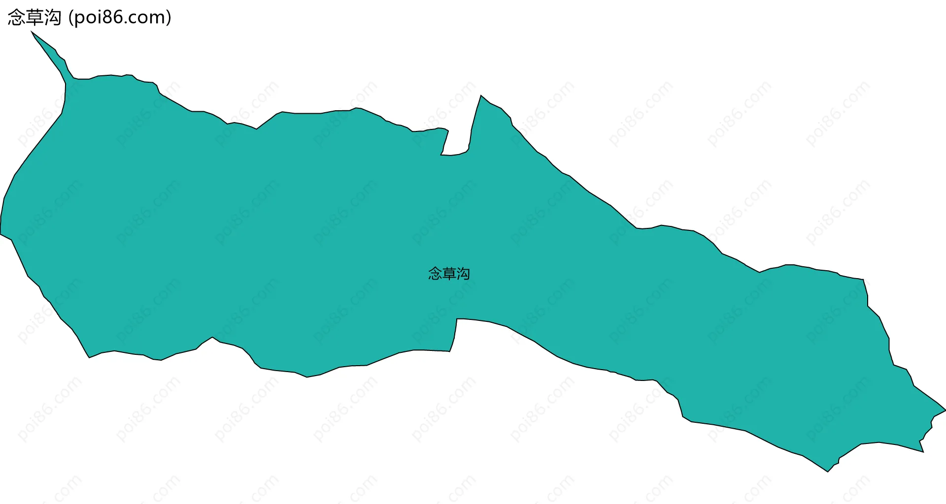 念草沟边界地图