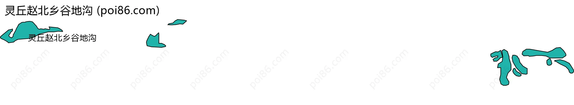 灵丘赵北乡谷地沟边界地图