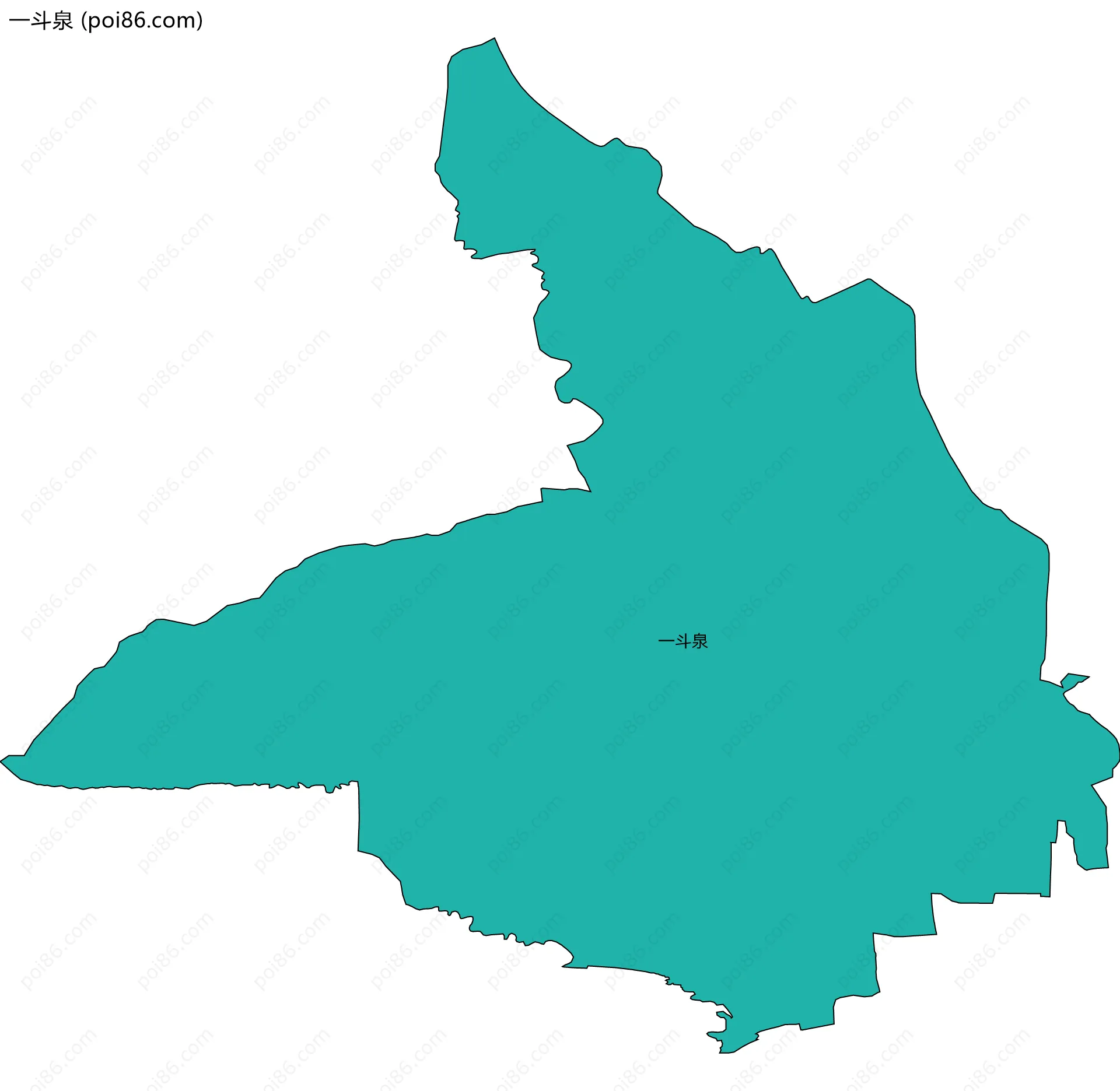 一斗泉边界地图