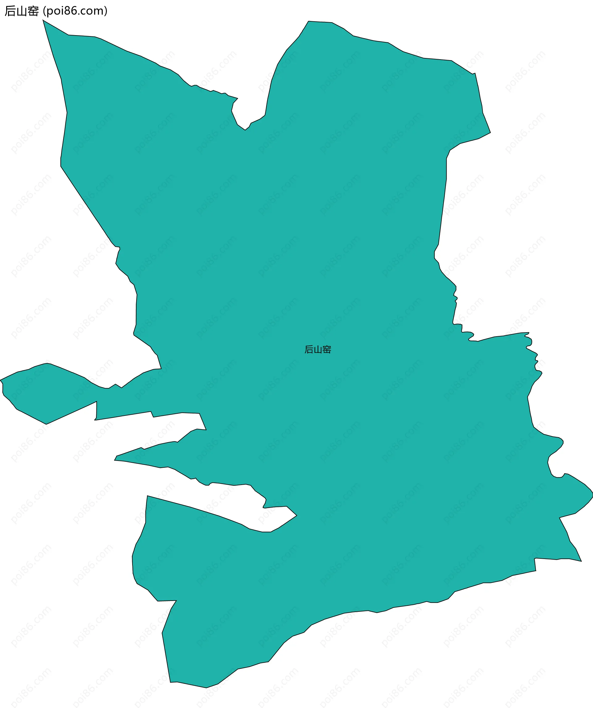 后山窑边界地图