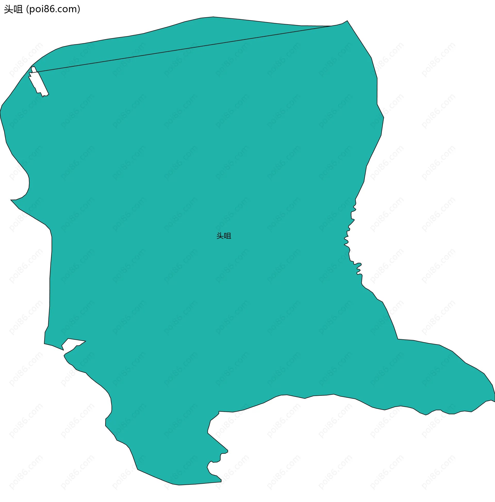 头咀边界地图