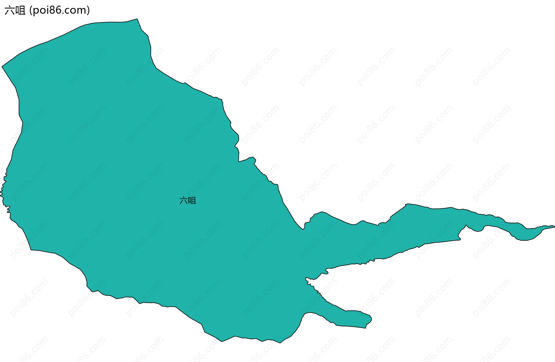六咀边界地图