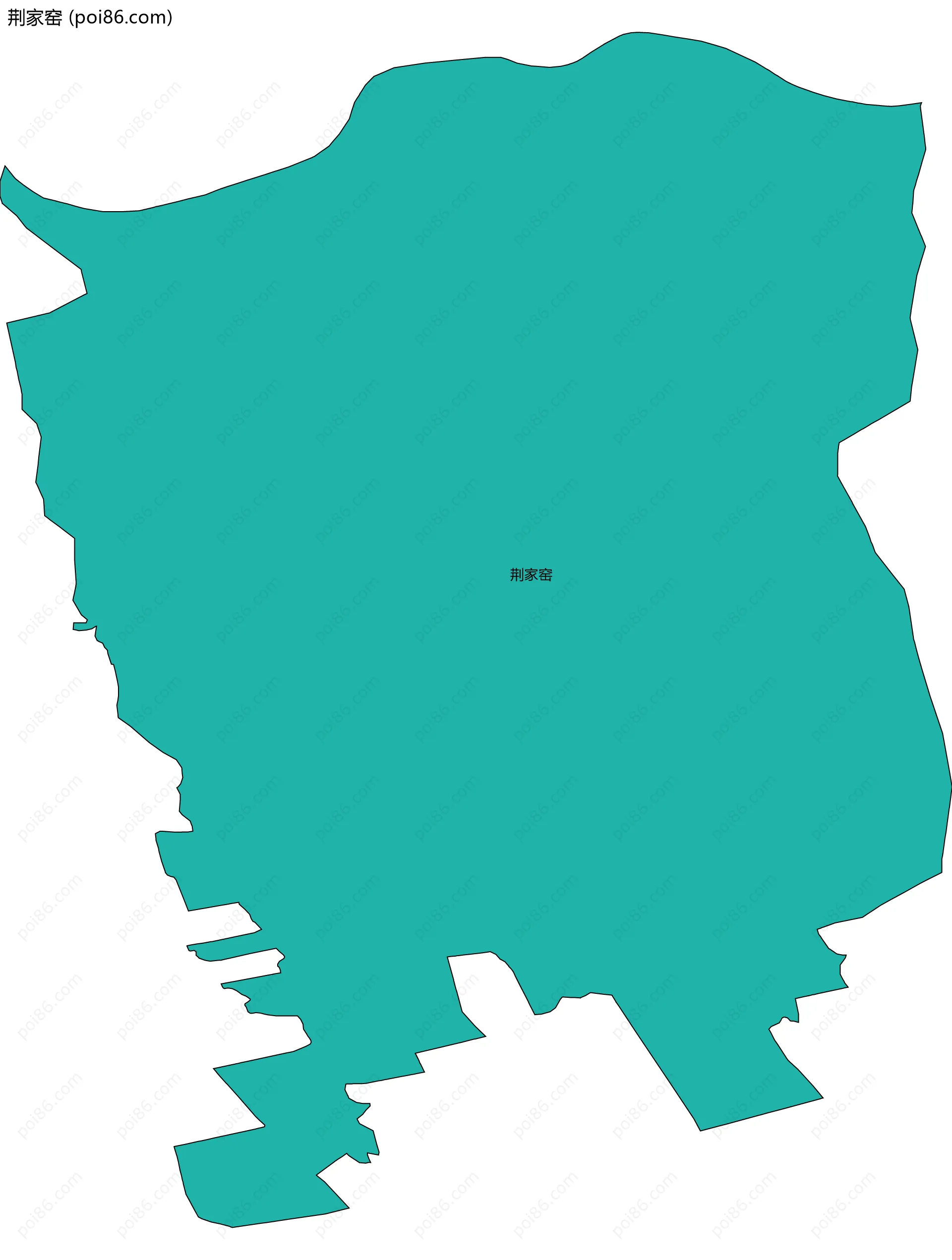 荆家窑边界地图