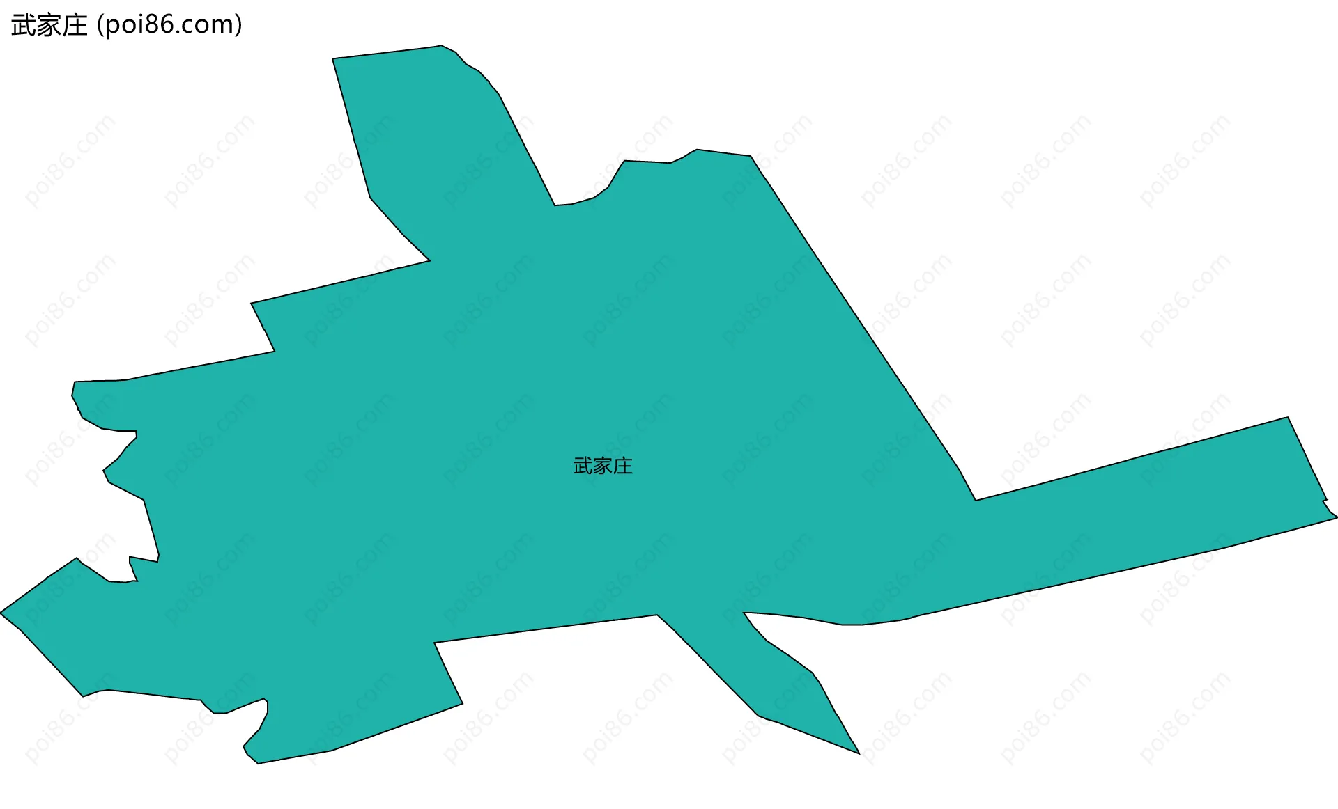 武家庄边界地图