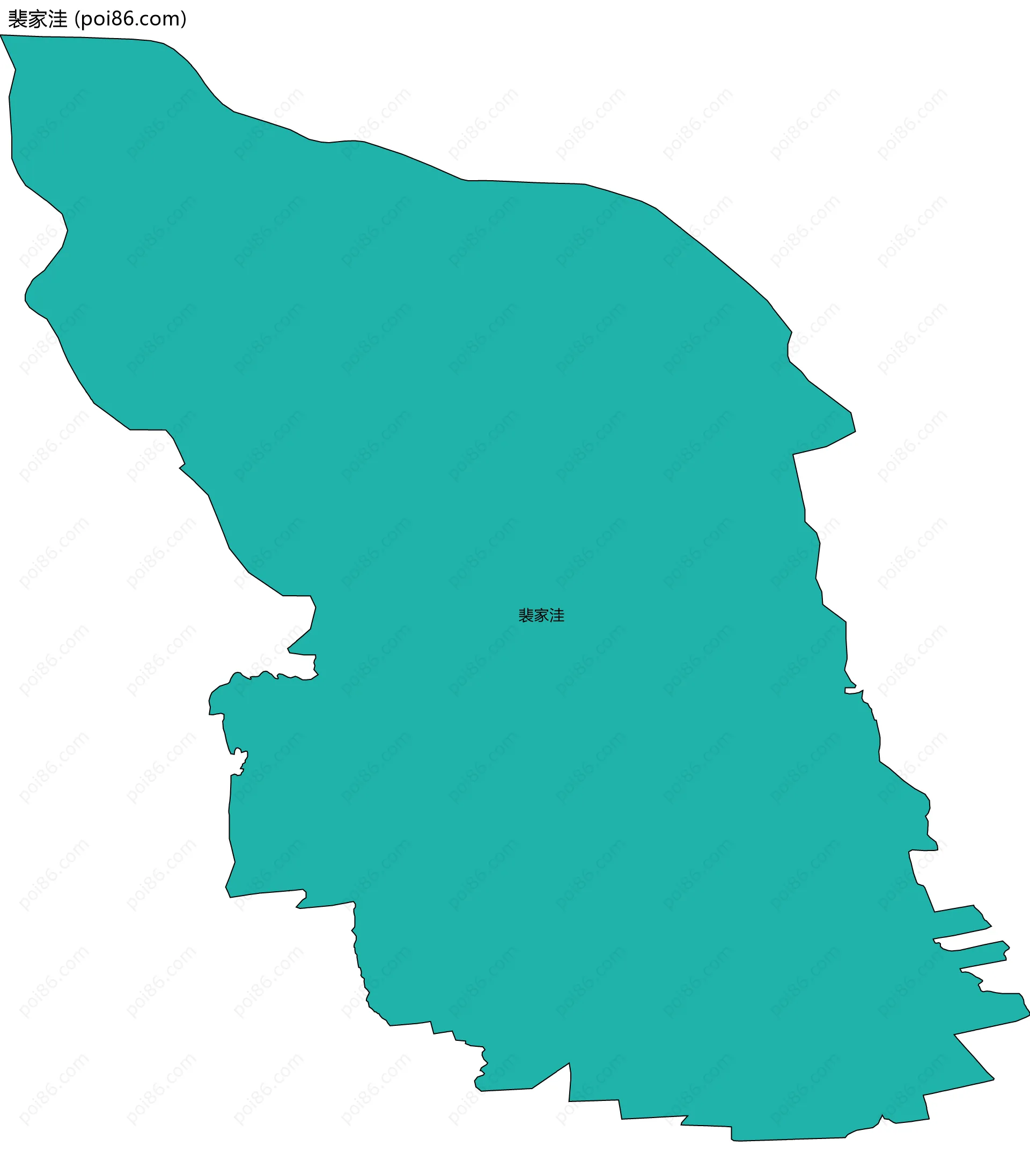 裴家洼边界地图